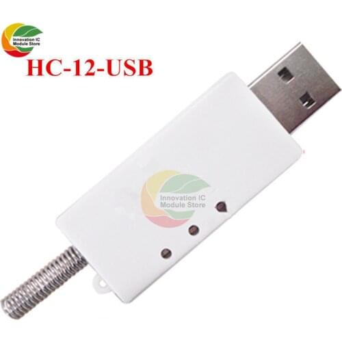 Ziqqucu HC-12-USB Wireless Serial Port Module for Raspberry PC Terminal 433M CP2104 Ultra Long Distance SI4463