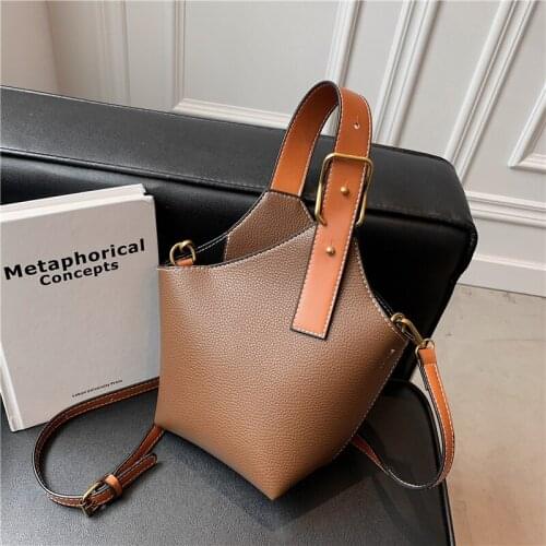 Burminsa Irregular Bucket Soft Small Tote Crossbody Bags For Women Luxury Brand Designer Basket Shoulder Ladies Handbags 2021