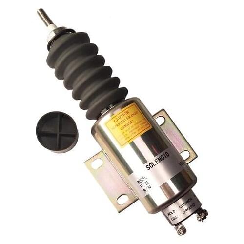 Diesel Stop Solenoid SA-4587-12 2370ES-12E2C4B5S1 2370ES-12E2U1B2S1 with 3 Terminals Fit for Woodward 12V