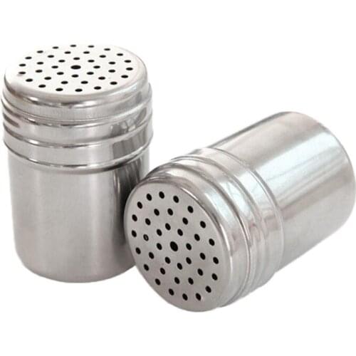 Camping Picnic Spice Sugar Salt Pepper Herb Shaker Jar Storage Bottle Stainless Steel Barbecue Spice Container LX4421