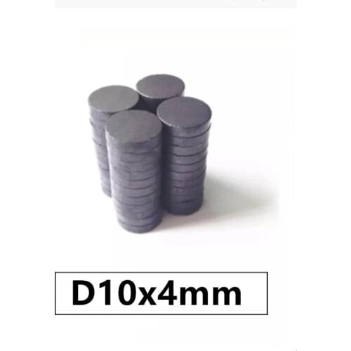 10 20 50 100 200pcs/lot Ferrite Magnet 10*4 Y30 Disc Permanent MAGNET 10x4 Black Round Speaker 10 x 4