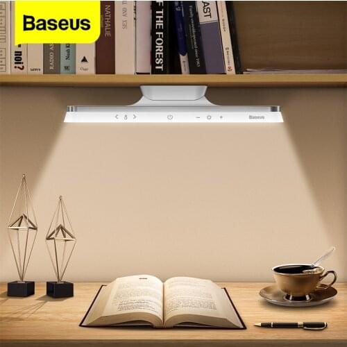 Baseus USB Light Magnetic Table Lamp Hanging Wireless Touch LED Desk Lamp Stepless Dimming Study Reading Lamp USB Night Lighting