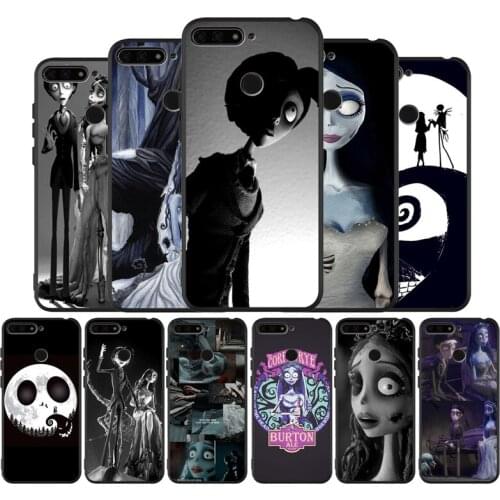 Corpse Bride Soft Silicone black Phone Case For Huawei Honor 8 8X 9 10 20 30 Pro 10 20 lite Mate 10 20 30 PRO 20 lite