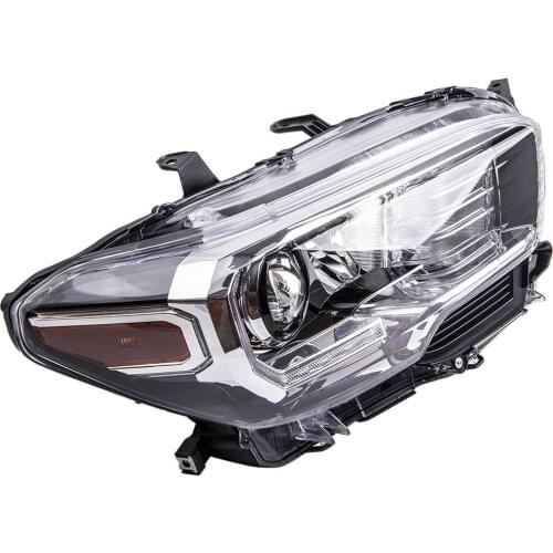 New Headlamps For Toyota Tacoma 2016-2019 LED DRL Black Strip Projector Headlights