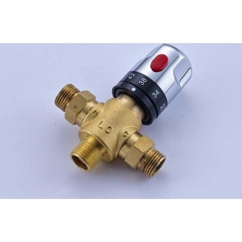 New Brass Control the Mixing Water Temperature Thermostatic Mixing Valve