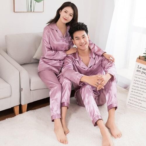 Couple Sleepwear Pajamas Suit Intimate Lingerie Sexu Autumn New Sleep Set Nightwear Home Clothing Casual Homewear Nightgown