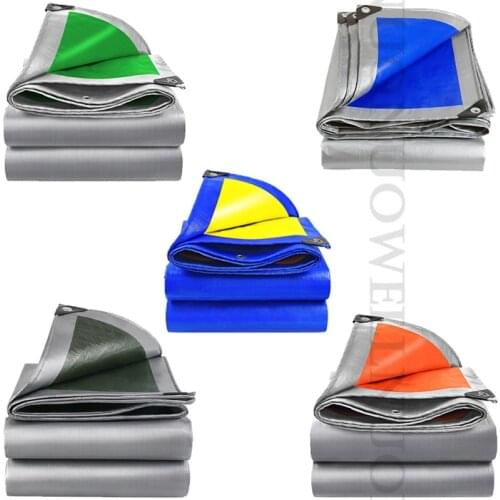 PE Tarpaulin Rainproof Cloth Outdoor Canopy Awning Tarp Cloth Tent Waterproof Canvas Truck Car Tarp Sheet