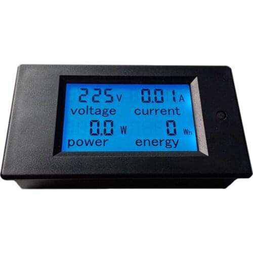 Peacefair AC Single Phase Digital LCD Ammeter Voltmeter 80-260V 20A 4IN1 Electric Volt Amp Megter Power Kwh For Homekit PZEM-021