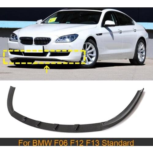 Carbon Fiber Front Bumper Lip Chin Spoiler Apron for BMW 6 Series F06 F12 F13 Standard 2010 - 2014 Car Front Bumper Lip Guard