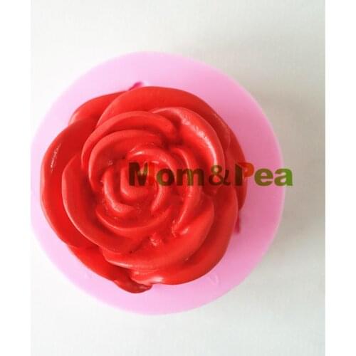 Mom&Pea 1218 Free Shipping Flower Silicone Mold Cake Decoration Fondant Cake 3D Mold Food Grade