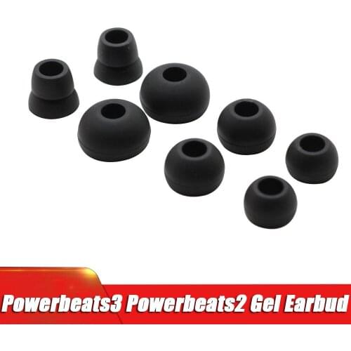 Replacement Eartips For Powerbeats 2 3 Wireless Sports Earhook Earphones Ear Tips For Powerbeats3 Powerbeats2 Gel Earbud
