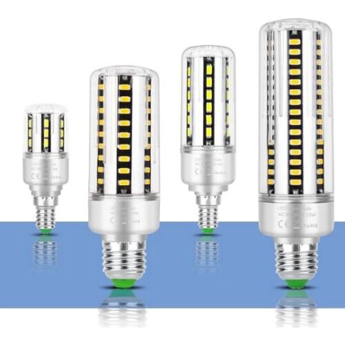 Led Bulb 25W 20W 15W 10W 5W Corn Light 85-265V E27 E14 E12 Leds Lamp 5736 Corn Bulb Lampada Aluminum Radiator Lighting