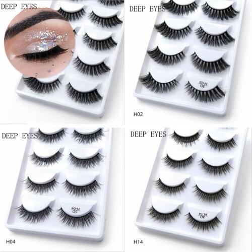 10/20/50 box 5 pairs natural 3D false eyelashes fake lashes makeup kit faux fake lashes extension soft curl eyelashes