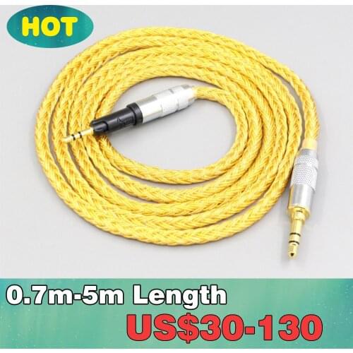 16 Core OCC Gold Plated Headphone Cable For Audio Technica ATH-M50x ATH-M40x ATH-M70x ATH-M60x Earphone LN007346
