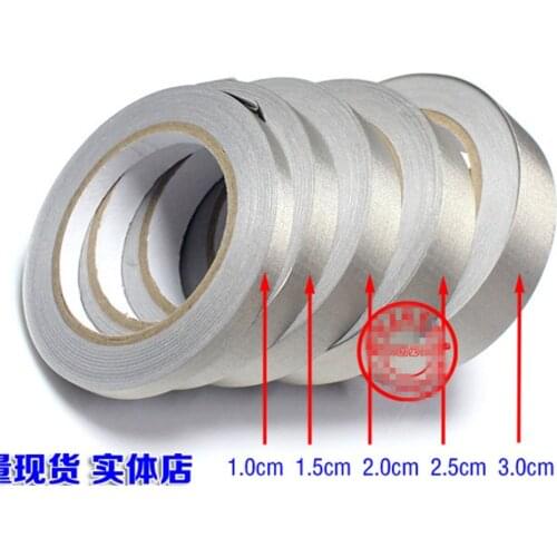 20M/roll mesh pattern double - sided conductive cloth shielding radiation protection tape nickel - copper conductive tape