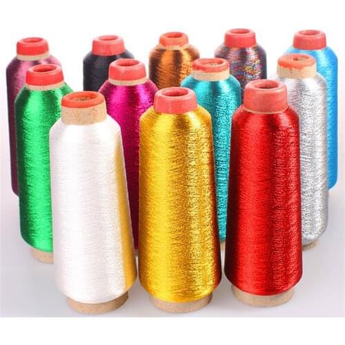3600M Manual Bright Silk Gold Thread Silver Thread Computer Embroidery Cross Stitch Silk Thread DIY Gold And Silver Thread