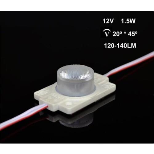 500pcs 1.5W 48mmx29mm double side led module side letter lightbox injection len 1smd outside backlight DC12v subway road board