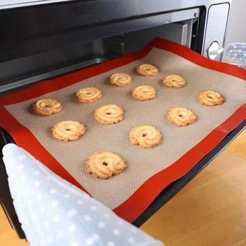 Non-Stick Silicone Baking Mats Cookie Pad Rolling Dough Mat High Temperature Resistant Glass Fiber Batters Flour Fondant