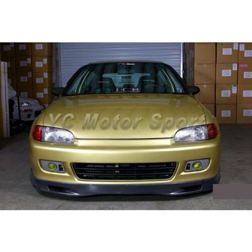 Car Accessories Carbon Fiber SPN Style Front lip Fit For 1992-1995 EG 3DR Hatchback Front Lip Splitter Car-styling