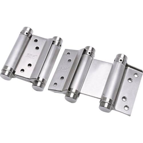 Double Open Spring 4 Inch Hinge Stainless Steel Two-way Free Door Hinge for Bar Newest