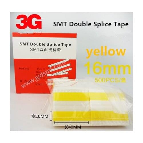 SMT Double splice Tape 16mm yellow 500pcs/box