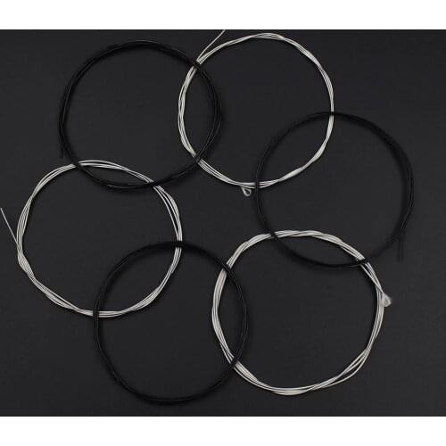 IRIN C101 028-043 Inch Light Black Nylon Fiber Classical Guitar Replacement 6 Strings Set 0.71 mm to 1.09 mm with Good Sound