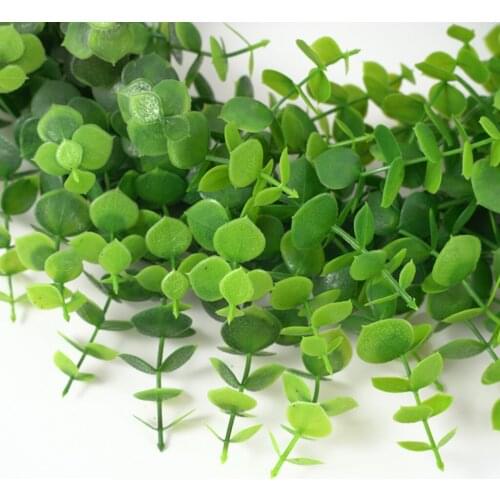 Artificial Green Leaves Wreath Handmade Greenery Twig Leaf Garland for Home Wall Wedding Party Hanging Festival Window Decor