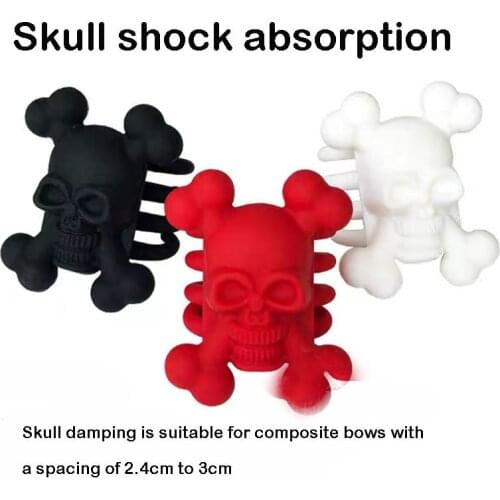 Composite pulley bow SPG skull double bow piece shock absorber shock absorber noise-cancelling rubber archery shooting