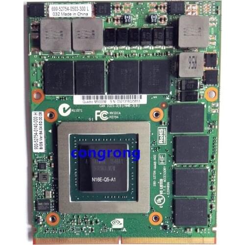 Quadro M5000M M5000 GDDR5 8GB Video Graphics Card N16E-Q5-A1 With X-Bracket For HP Zbook17 G3 Dell M7720 M7710 M6800 100%Test OK