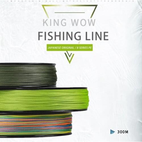 Fishing line 300M Multicolour PE Braided Wire 4 Strands Multifilament Japanese Fishing Line For Carp Fishing Tackle