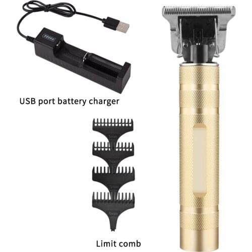 Hair Clipper Trimmer For Men Beard Electric Rechargeable Hair Trimmer T Blade Hairs Clipper Professional Barber Cutting Machine