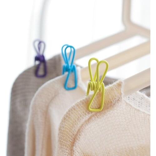 Multi-Purpose Utility Clip Heavy Duty Metal Durable Windproof Clothes Pegs for Laundry Hanging Kitchen Bags B1