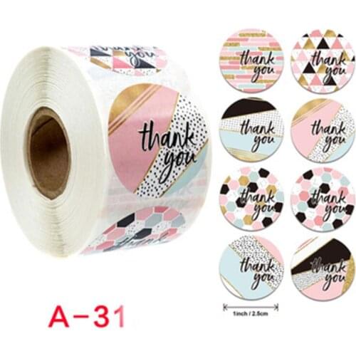 500pcs Kraft stickers Christmas Gift Decoration Sticker Package Stationery stickers festival happy decorations Seal Labels