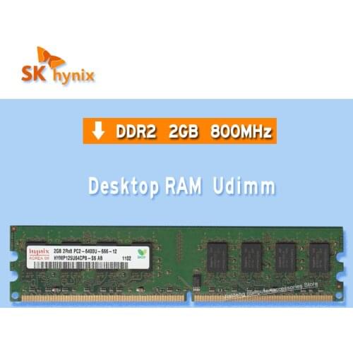 SK hynix Desktop Computer ddr2 2GB 800MHz RAM PC2- 6400U 4G