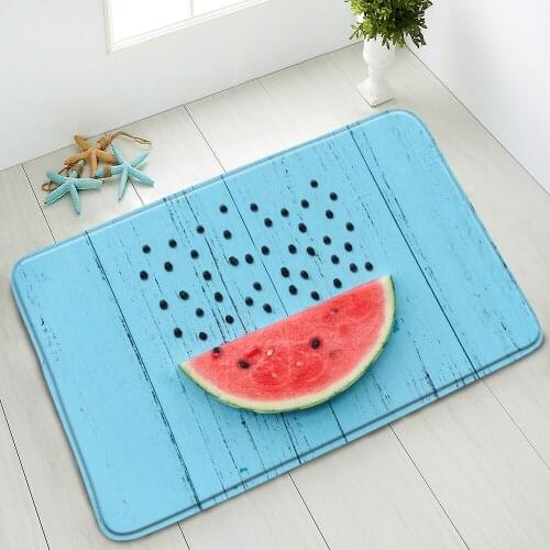 Anti-Slip Bath Mat Summer Tropical Fruit Indoor Floor Mat Bedroom Kitchen Doormat Rug Washable Foot Pads Home Absorbent Carpet