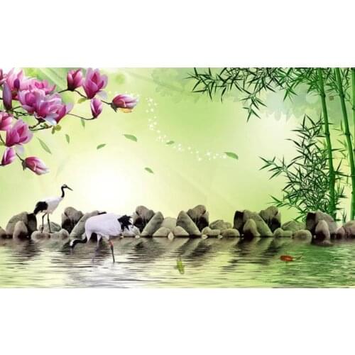 Bamboo wallpapers landscape 3D background wall mural 3d wallpaper 3d wall papers for tv backdrop