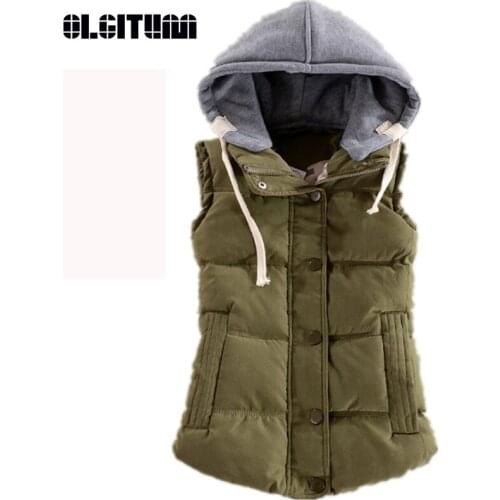 Женские жилеты с капюшоном OLGITUM China At AliExpress