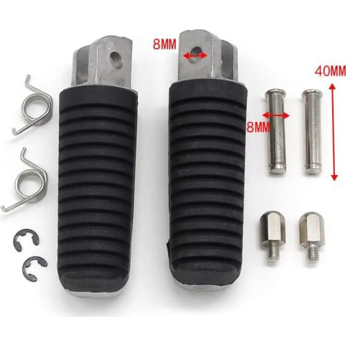 Front Footrest Foot Pegs For Yamaha BT1100 Bulldog FJR1300 FJR1300A/AE/AS/ES FZ6-N FA6N FZ6S MT03 TDM850 4BH-27461-01R/27451-01