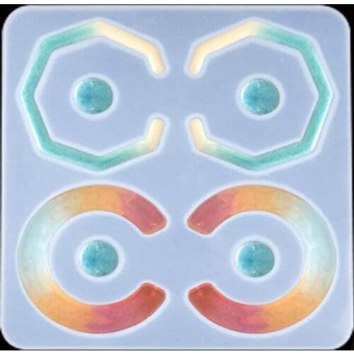 Silicone Earring Necklace Pendant Casting Mold For Making Pendants Earrings Or Other Jewelry DIY Handmade Craft