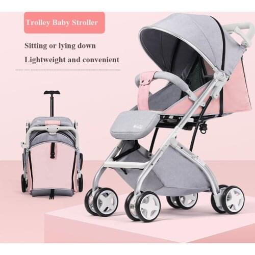 Foldable Baby Stroller Light Umbrella Stroller Baby Carriage Newborn Reclining Stroller High Landscape BB Car 6.8kg