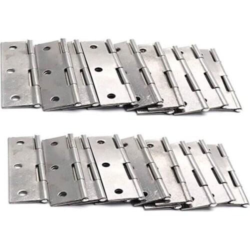 Folding Butt Hinges Cupboard Cabinet Box Hinges - Pack of 20