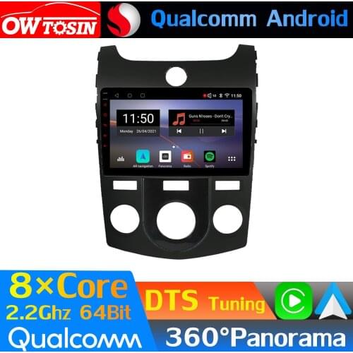 Qualcomm 8Core Android Car Media For Kia Cerato Forte K3 2 TD 2008-2013 GPS 360 Panoramic Radio CarPlay WiFi HIFI Optical HDMI