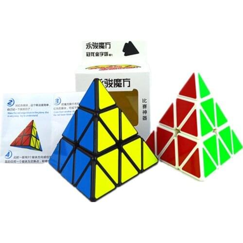 YongJun GuanLong Pyramid Magic Cube Speed Game Toy Adult Children Puzzle Professional Education Exercise Brain Smooth Creativity