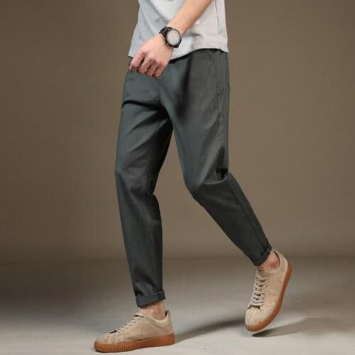 Plus Size Casual Pants Men Spring Autumn New Business Fashion Comfortable Stretch Cotton Elastic Straigh Jeans Trousers 40 42 48