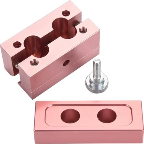 1 Set durable Aluminum Alloy Rose Gold DIY Lipstick Mold with 2/4 holes Dual Uses Lip Rouge Balm Lipbalm Fill Mould Maker Tools