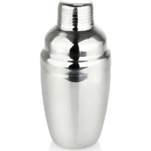 1PC Stainless Steel Cocktail Shaker Cocktail Mixer Wine Martini Drinking Boston Style Shaker For Party Bar Tool EJ601765