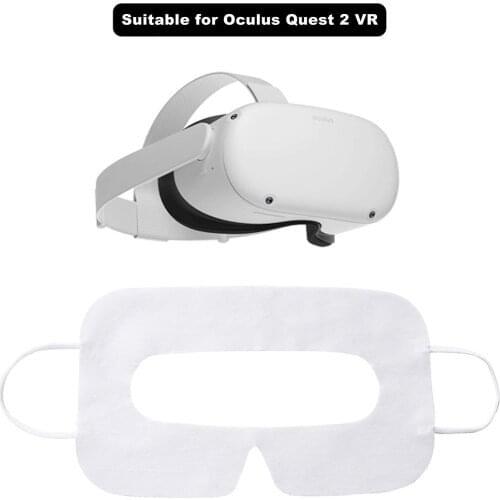 100Pcs VR Eye Mask Sweat-absorbent Cotton Cloth Face Protection Disposable VR Cover Pad Universal Eye Cover For Oculus Quest 2