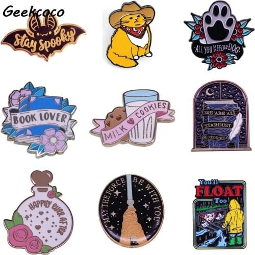 20pcs/lot J2592 Fashion Brooch Cute Cat Enamel Pin Badge Pins Cartoon Brooches Jewelry Badges For Clothes Kids Gifts