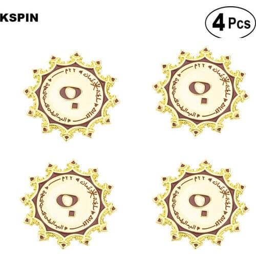 Oman Flag Pin Lapel Pin Badge Brooch Icons 4pcs