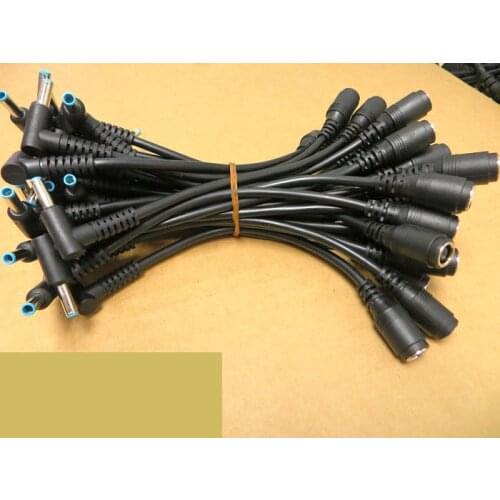 5pcs/lot 7.4*5.0 mm to 4.5*3.0 mm with Pin Bule DC Power Charger Adapter Converter Connector for HP Ultrabook for Dell Laptop